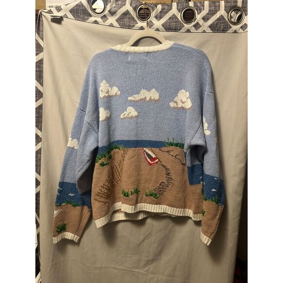 Design Options Vintage Philip & Jane Gordon Lighthouse Cardigan Sweater Size XL - Picture 6 of 9